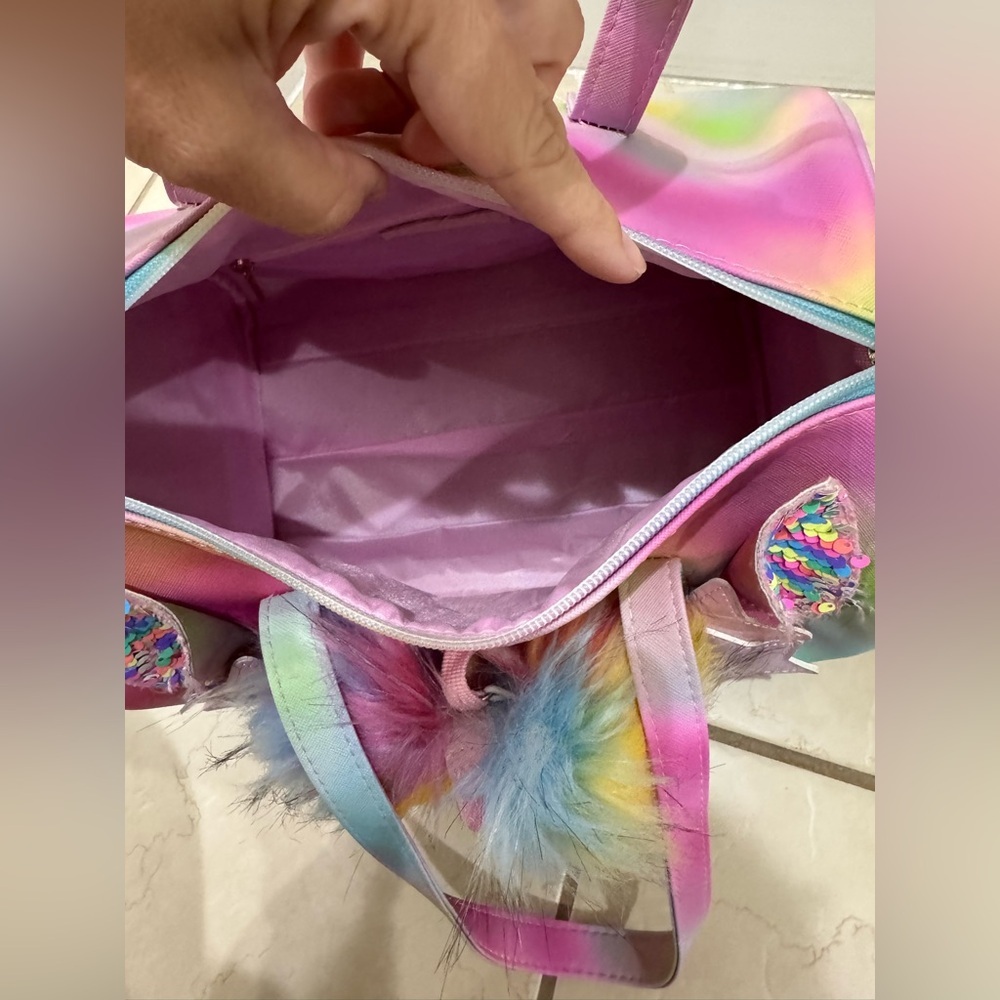Girls Colorful Unicorn Duffle Bag - Picture 3 of 3